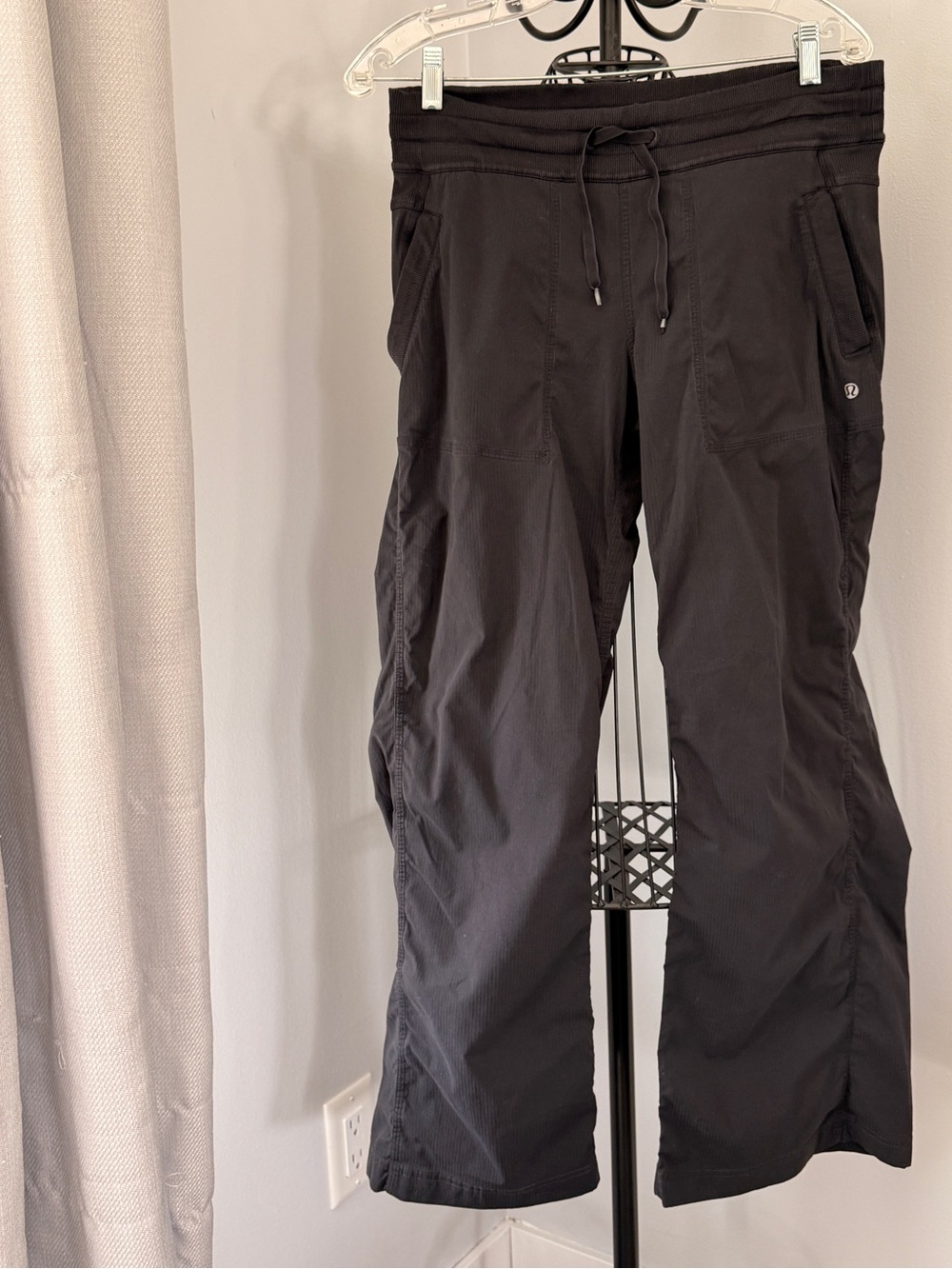 lululemon athletica Black Wide Leg Studio Pants